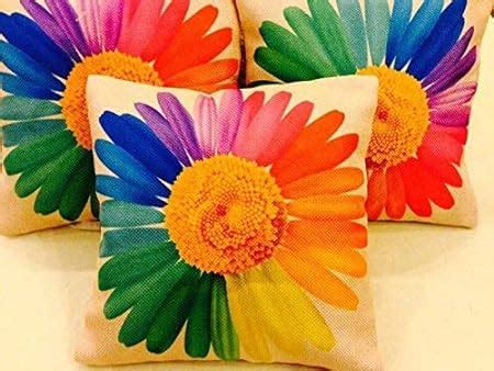 Buy SKIVE 3D Digital Canvas Jute Cushion Cover, Multicolour (Set of 5 ...