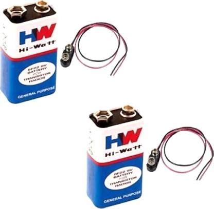 ANTRI-MAX 9 Volt HI-WATT 9V Long Life Carbon Zinc Batteries PACK of 2 ...