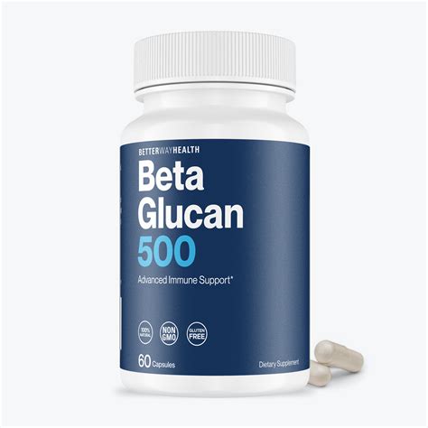 Beta Glucan 500 - 60 Capsules | Better Way Health | Amrita Nutrition