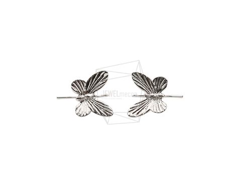 ERG-2034-R【2個入り】バタフライイヤーフック,Butterfly Ear Hook/11mm x 14mm | jewelmecca