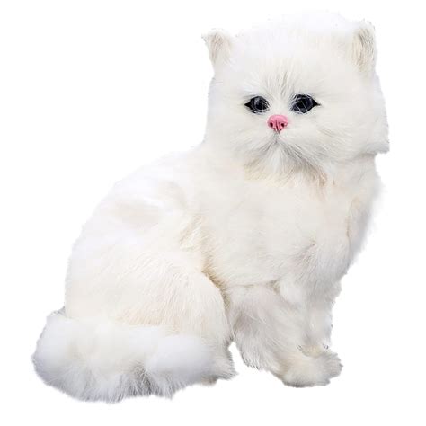 Buy THE WHITE SHOP Muffin Plush Stuffed Animal White Cat, Kitten Online ...