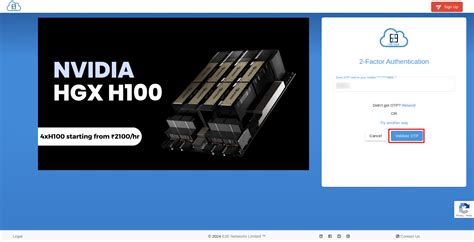 Sign In Process | E2E Cloud