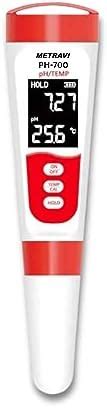 Metravi PH-700 Digital pH Meter with Temperature measurement and user ...