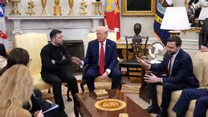 Trump, Vance berate Zelenskyy in Oval Office brawl