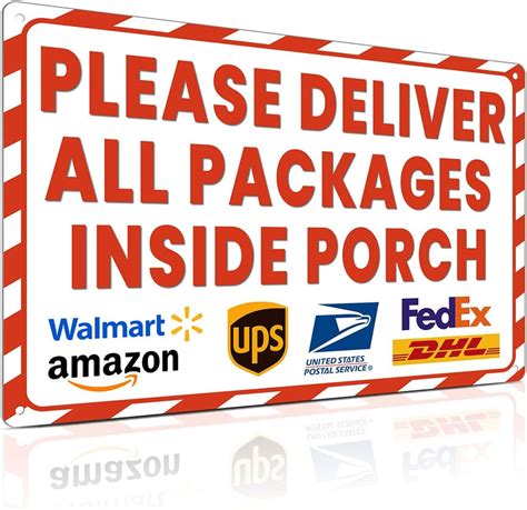 Amazon.com: ALKB Package Delivery Sign for Outdoor Use - Please Deliver ...