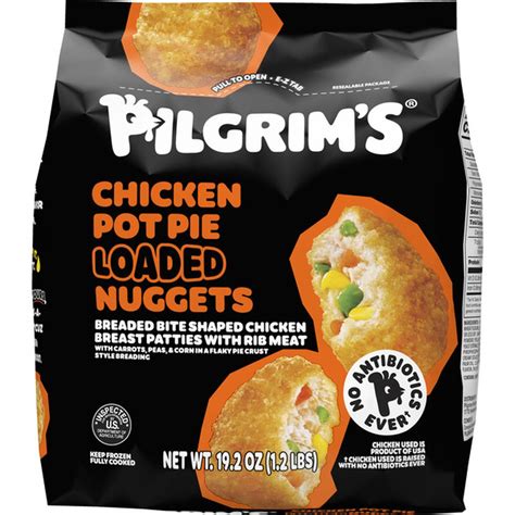 Pilgrim's Pride Chicken Pot Pie Loaded Nuggets Breaded Bite Shaped ...
