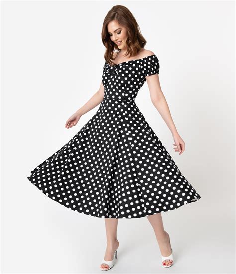 Vintage Polka Dot Dresses - 50s Spotty and Ditsy Prints