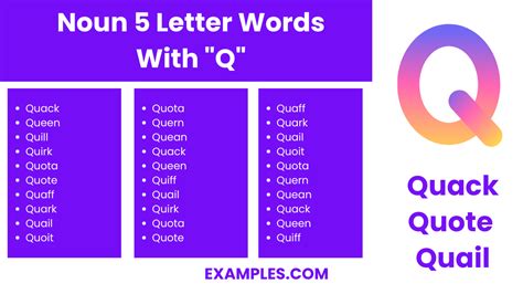 450+ 5 Letter Words With "Q" List, Meaning, PDF