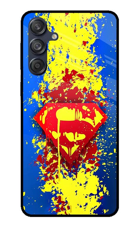 Buy Now Superman logo Glass Case for Samsung M55 5G Online | Casekaro