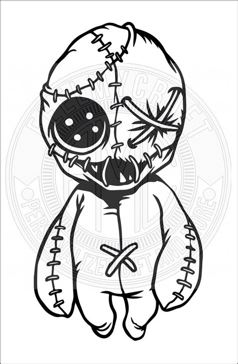 Funny Creepy Zombie Voodoo_doll Wall Art Decoration Halloween Yard Art ...