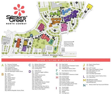 Settlers Green Outlet Village - store list, hours, (location: North ...