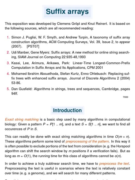 Suffix Array Search 的图像结果