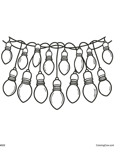 Christmas Light Coloring Pages 23 Christmas Light Bulb Coloring Pages