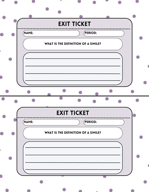 Free printable exit tickets, Download Free printable exit tickets png ...