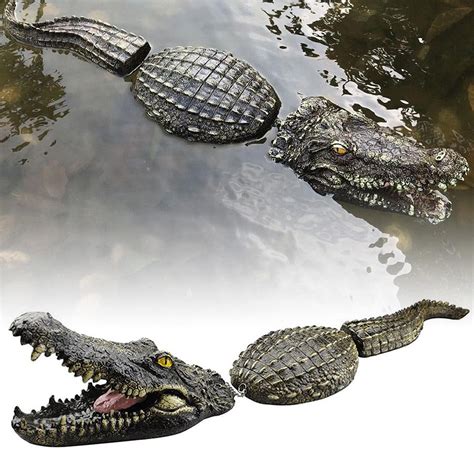 Stared Floating Crocodile Decoy Pond Go Ose Duck Control Fake ...
