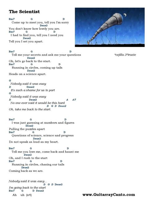 The Scientist Acordes (+Ritmo) Cómo tocar The Scientist a la guitarra.