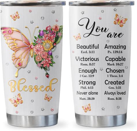 Christian Gifts for Women Tumbler 20oz, Religious Gift for Women, Baptism Confirmation Gifts for ...