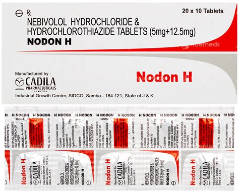 Nodon H 5/12.5 MG | Order Nodon H 5/12.5 MG Tablet Online at Truemeds