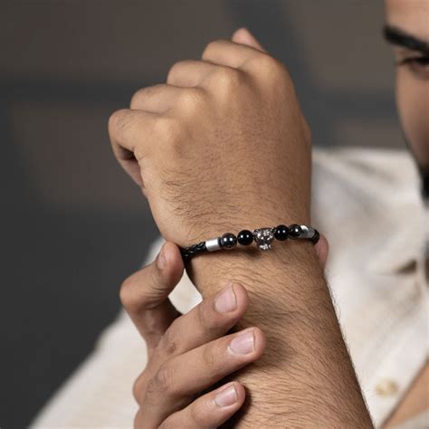Focus Black Panther Natural Stone NeoLeather Bracelet With MagSnap2 ...