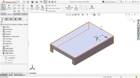 SolidWorks Forming Core Tool Tutorial 的图像结果