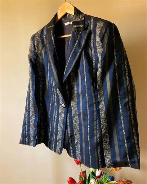 Vintage Georgia Netti Patterns Strip Blazer – Old Love Studios
