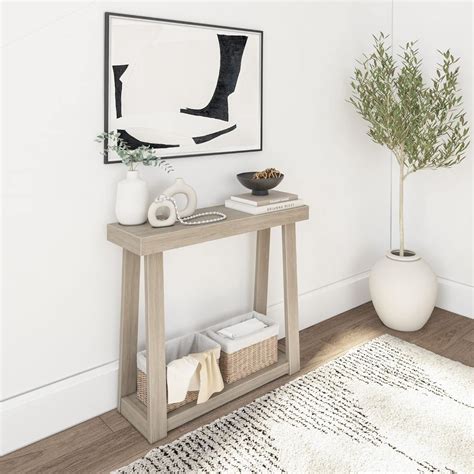 Amazon.com: Plank+Beam Solid Wood Console Table with Storage, 36 Inch ...