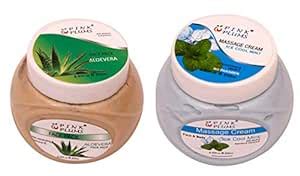PINK PLUMS Glowing Aloevera Facepack and Cool Mint Massage Cream With ...