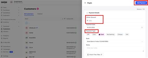 How to record advance payment for Customer on web? - Customer - Swipe