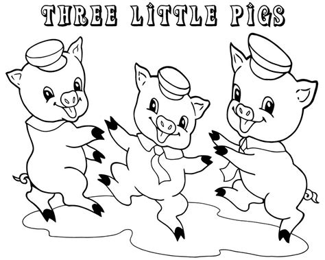 Three Little Pigs Coloring Pages for Preschool | Learning Printable