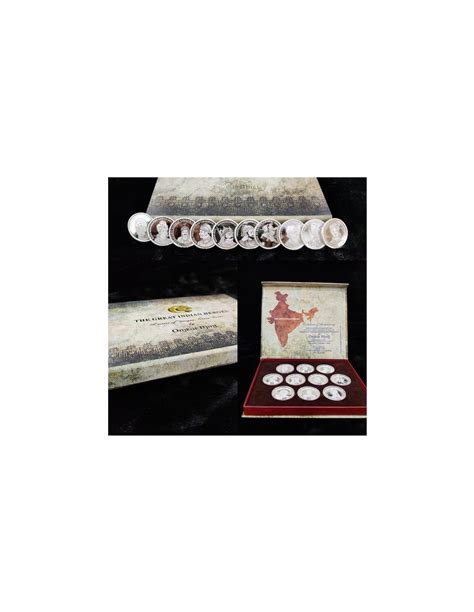 Omkar Mint The Great Indian Heroes Silver Coins 10 gm each in 999 Pur