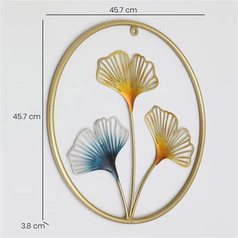 Buy VEDAS Ginko Leaf Metal Wall Accent from Vedas at just INR 1799.0