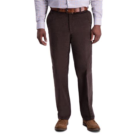 Men's Haggar® Classic-Fit Stretch Expandable Waistband Corduroy Pants ...