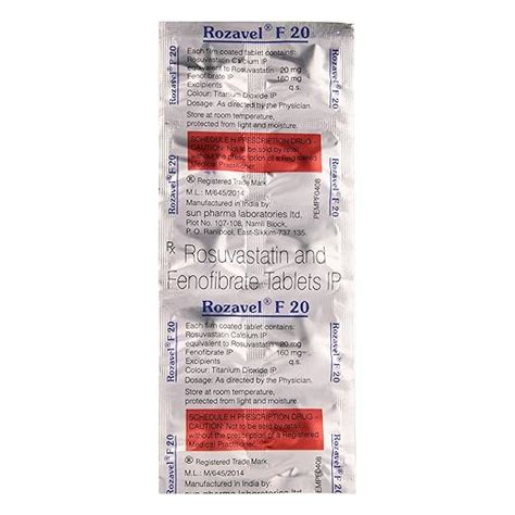 Rozavel F 20 - Strip of 10 Tablets : Amazon.in: Health & Personal Care