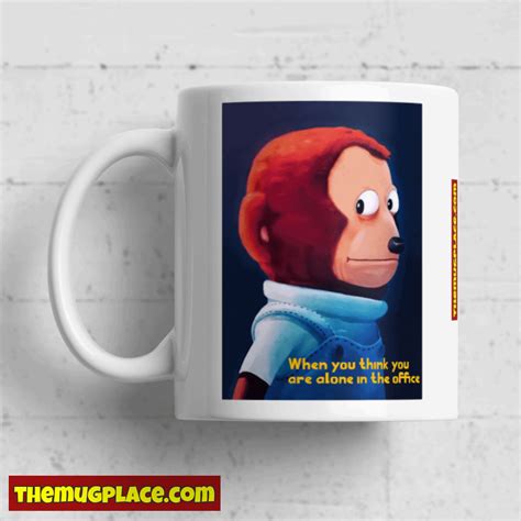 Monkey Looking Away Meme Mug | The Mug Place
