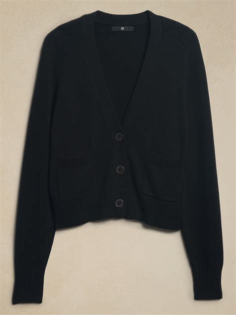 Demi Cotton-Silk Cardigan | Banana Republic