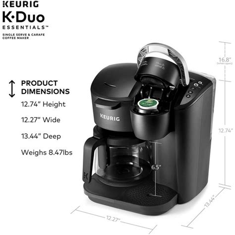 Keurig K Duo Single Serve K Cup Pod Carafe Coffee Maker at Barbara Eley ...