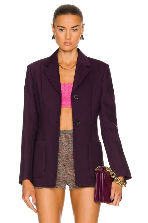 Valentino Tailored Jacket in Ripe Plum | FWRD