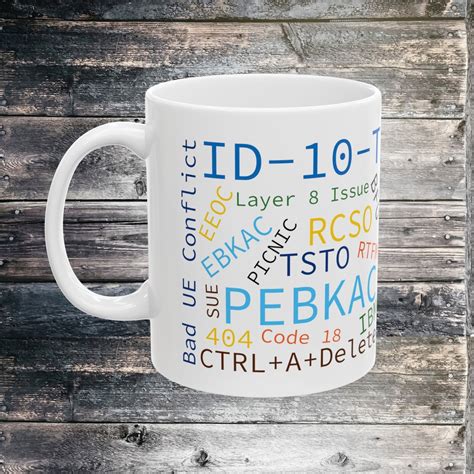 User Error Acronyms Help Desk is Making Fun at You IT Jokes IT Jargon Funny Engineer Gift Mug IT ...