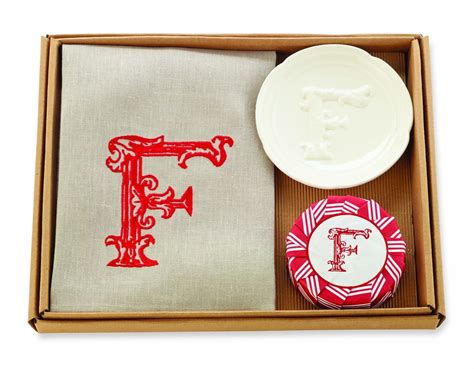 Mud Pie Holiday Initials Christmas Initial Towel Soap & Dish 3 Piece ...