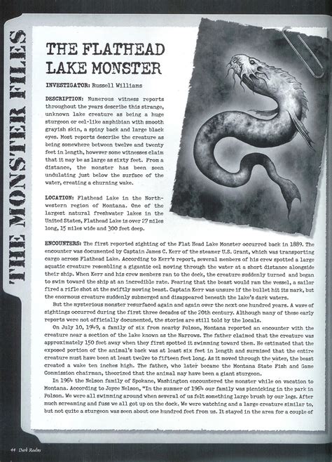 Flathead Lake Monster