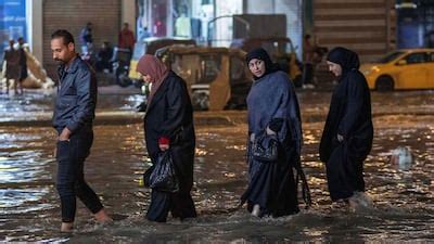Heavy rain and floods cause disruptions in major Iraqi cities | The ...