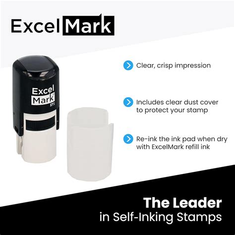 Checked by - ExcelMark Custom Round Self-Inking Teacher Stamp | ExcelMark