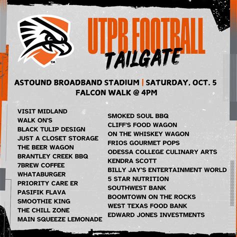#utpb #football #tailgate #falconsup | The University of Texas Permian ...