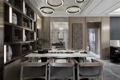 中式风格60平米小户型客厅餐厅装修效果图_土巴兔装修效果图