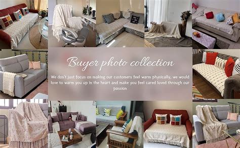 SAJAVAT HOME Hand-Knitted Pure Cotton Throw | 80x52 Inches/204x132 Cm ...