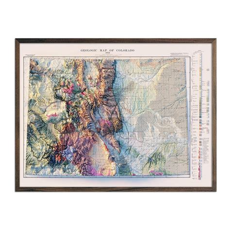 Colorado Relief Maps | Elevation, Hydrological Map Prints – Muir Way