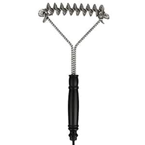 Stainless Steel BBQ Grill Cleaning Brush with Scraper Barbecue Cooking ...