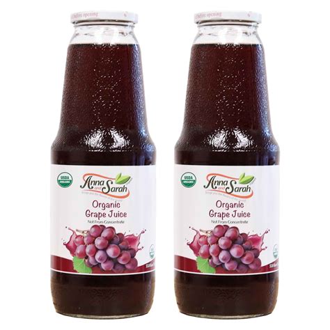 Organic Grape Juice 33.8 oz - Pure & Nutritious | Anna and Sarah