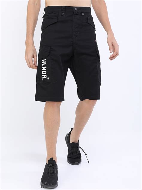 Buy HIGHLANDER Men Black Cargo Shorts - Shorts for Men 19647872 | Myntra
