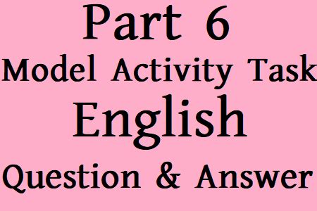 Class 10 Model Activity Task 2021 English (Second Language) Part 6 PDF ...